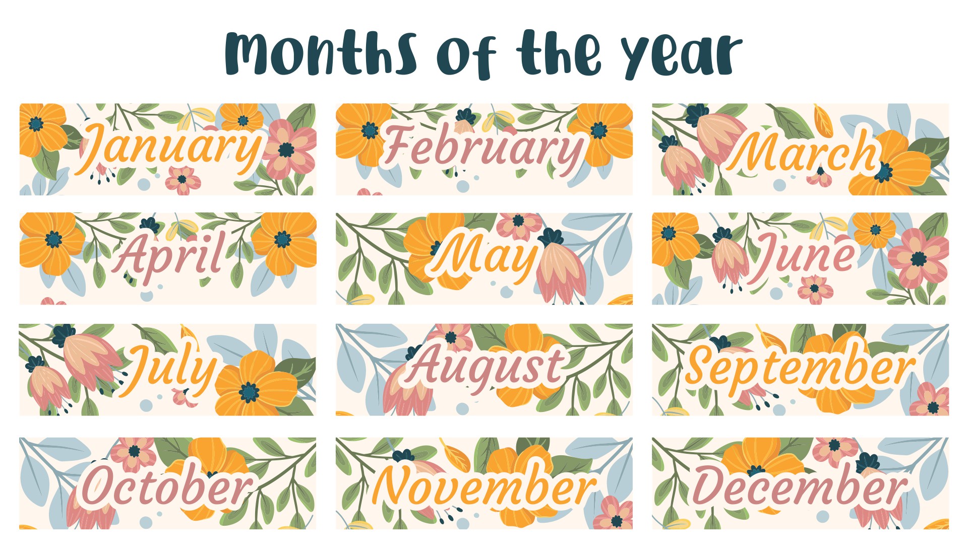 Free Printable Months Of The Year Labels Free Printable Templates Free Printable Months Of The Year Labels Free Printable Templates
