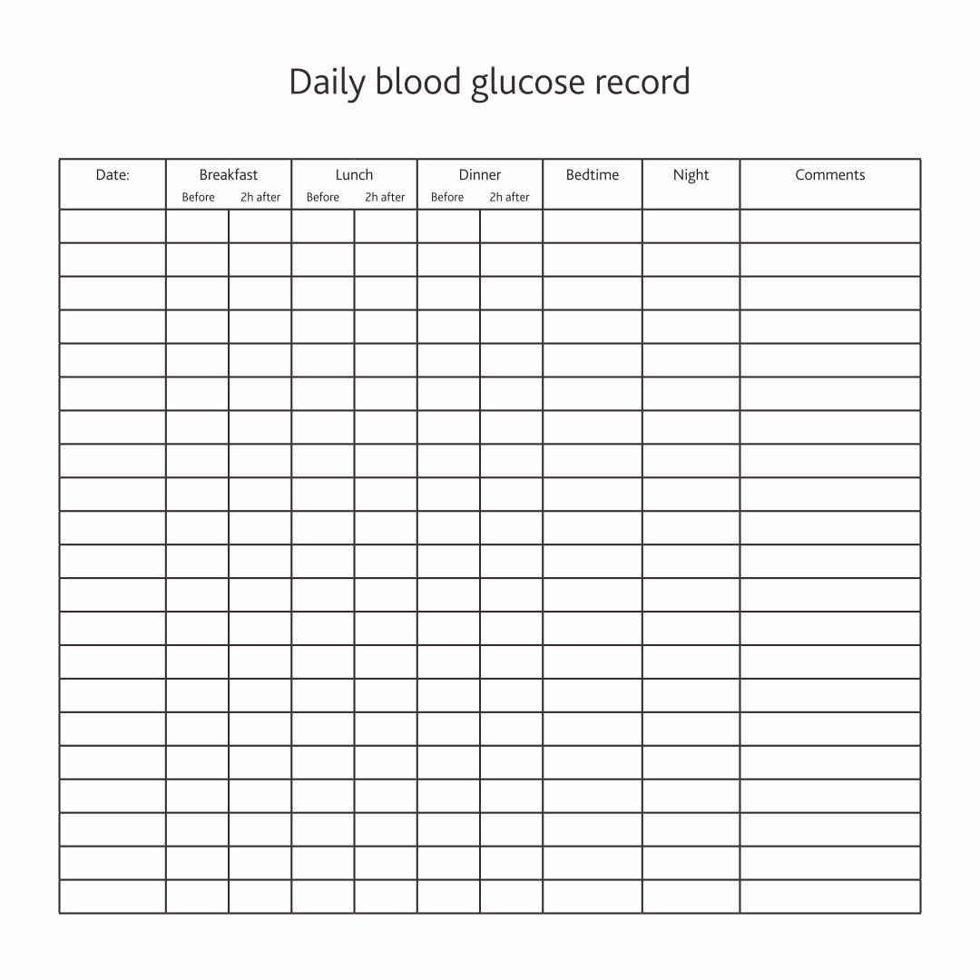 printable-glucose-log