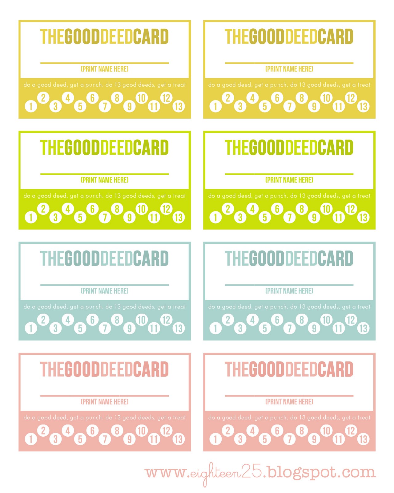 8 Best Images Of Reward Punch Cards Free Printable Free Printable