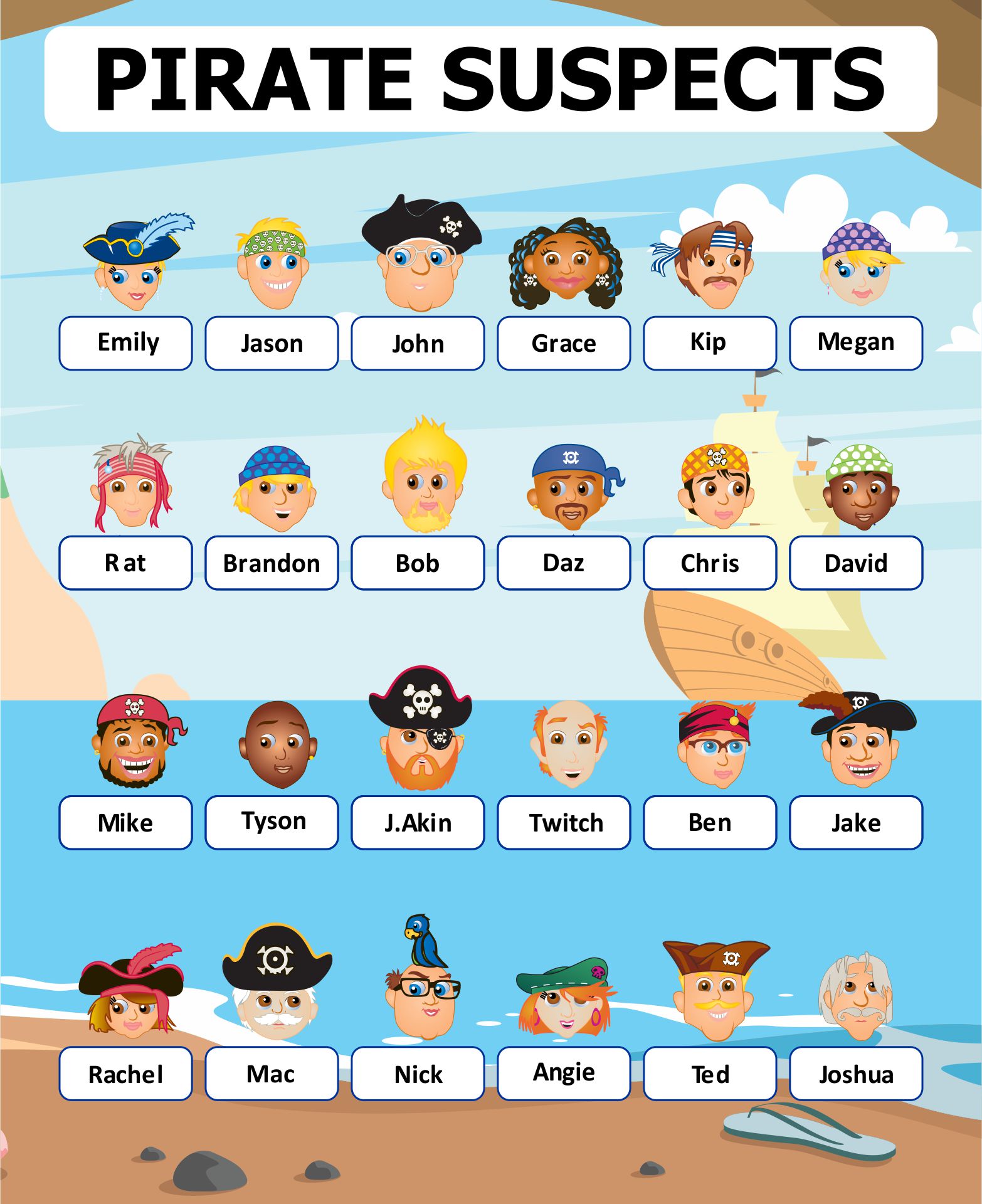 8 Best Images of Guess Who Game Sheets Printable Guess Who Character
