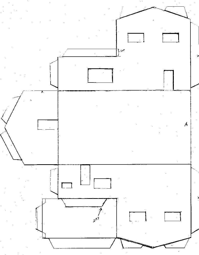 Printable 3D Paper City Buildings Template printable-3d-paper-city-buildings-template