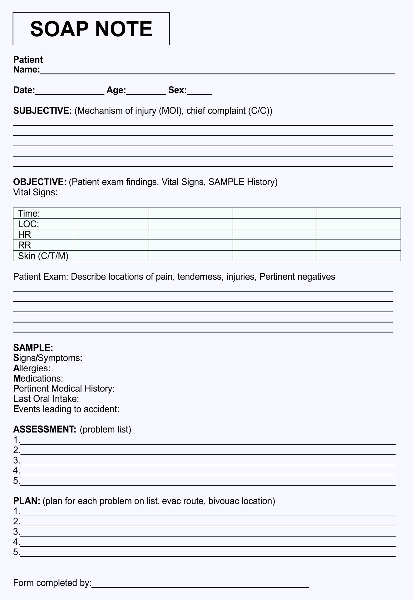 nurses-notes-template-pdf-template-gambaran