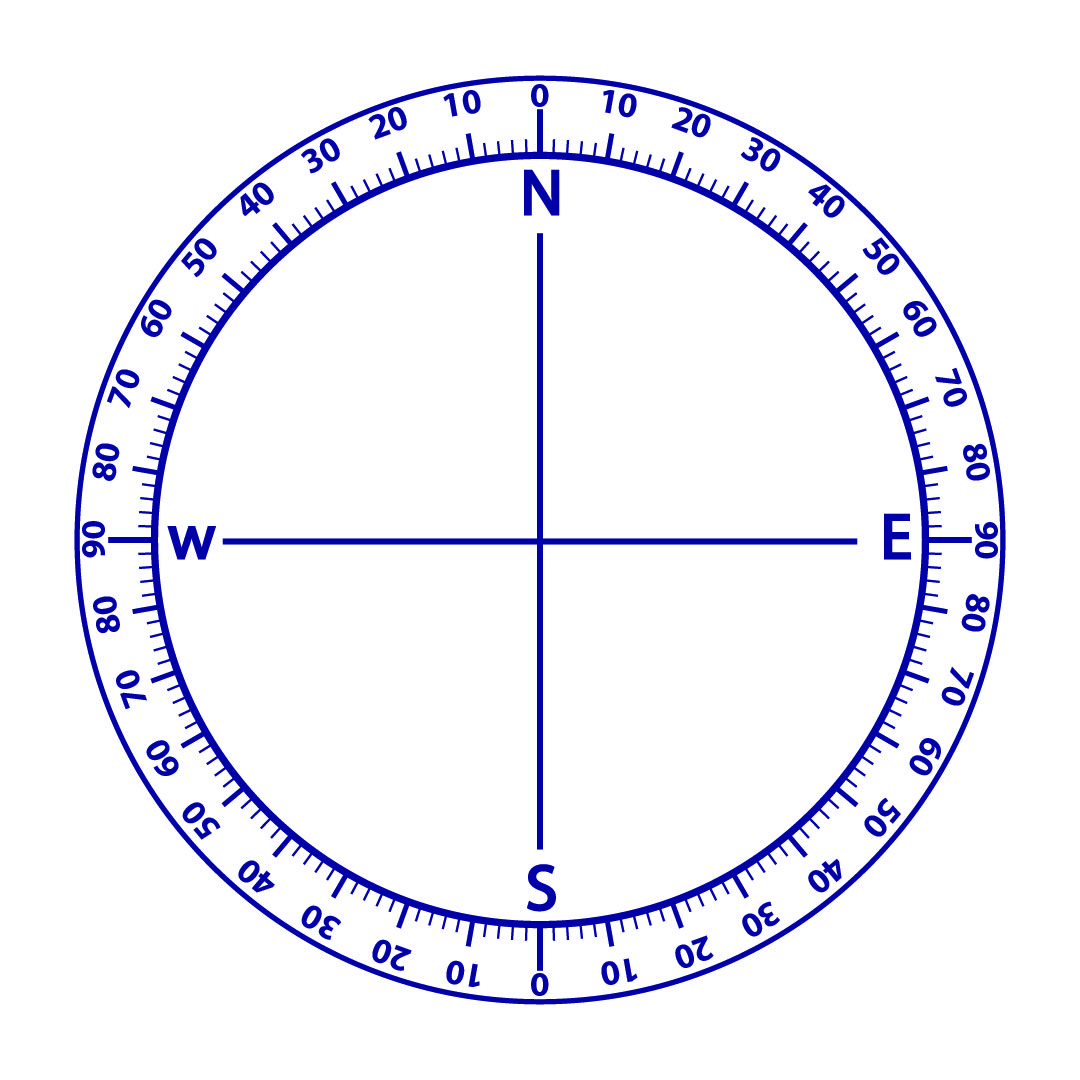 7 Best Images Of Printable Compass Template Printable 360 Degree