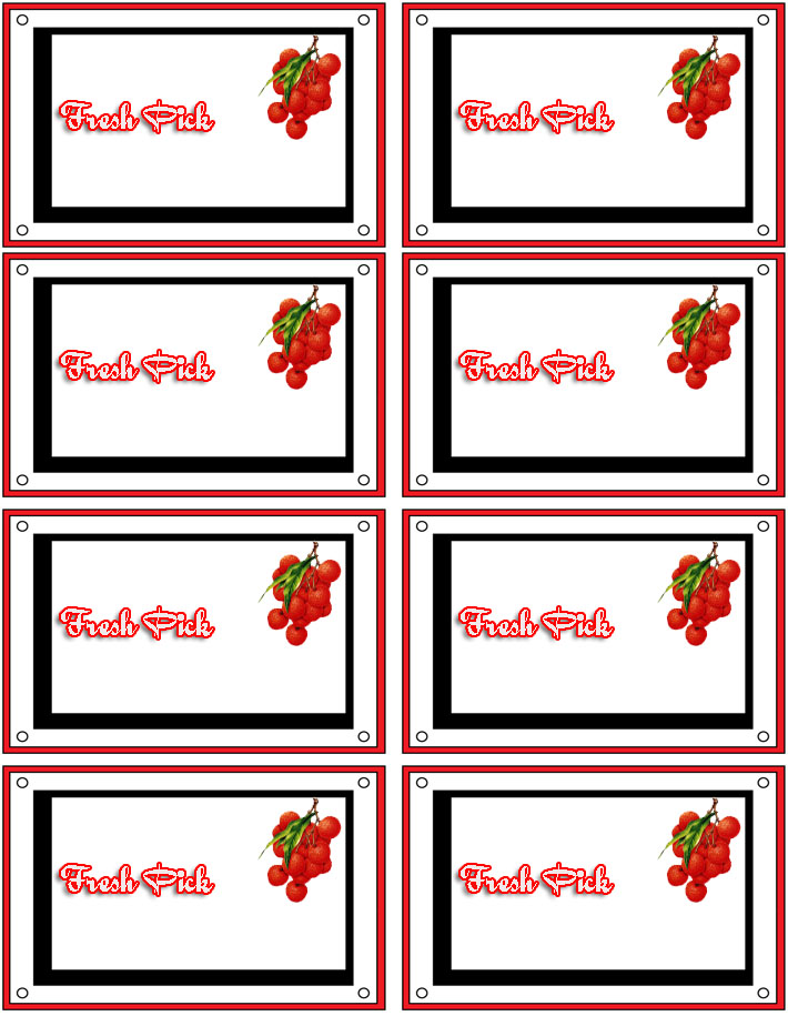 Free Food Label Template from www.printablee.com