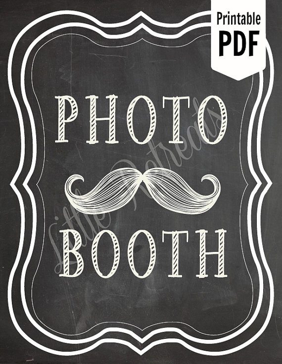 5 Best Images of Create Photo Booth Sign Chalkboard Printable