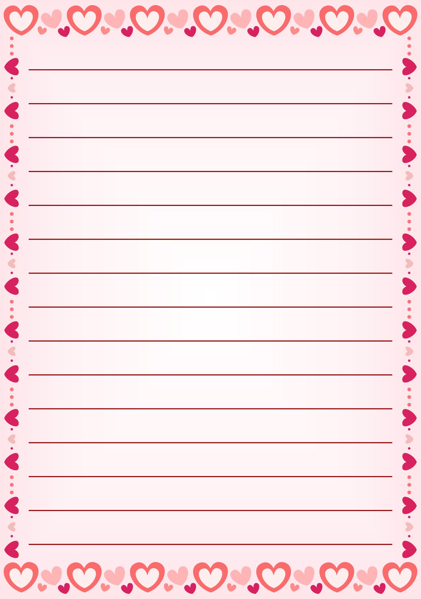 9 Best Images Of Free Valentine Printable Note Paper Printable Valentine Writing Paper Free