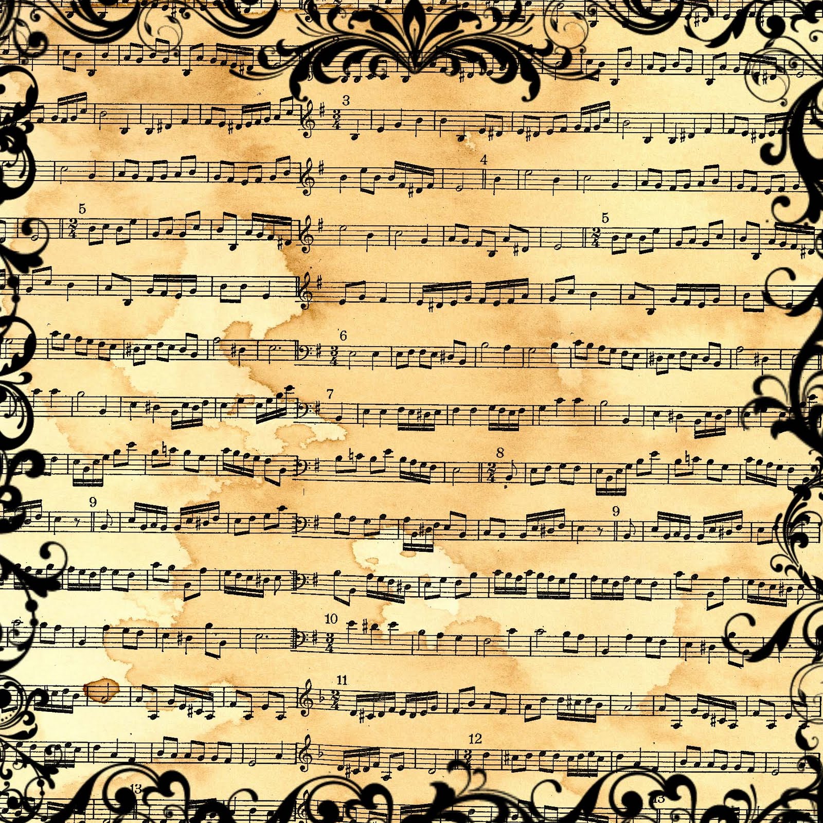 8 Best Images of Free Vintage Sheet Music Printables Old Sheet Music