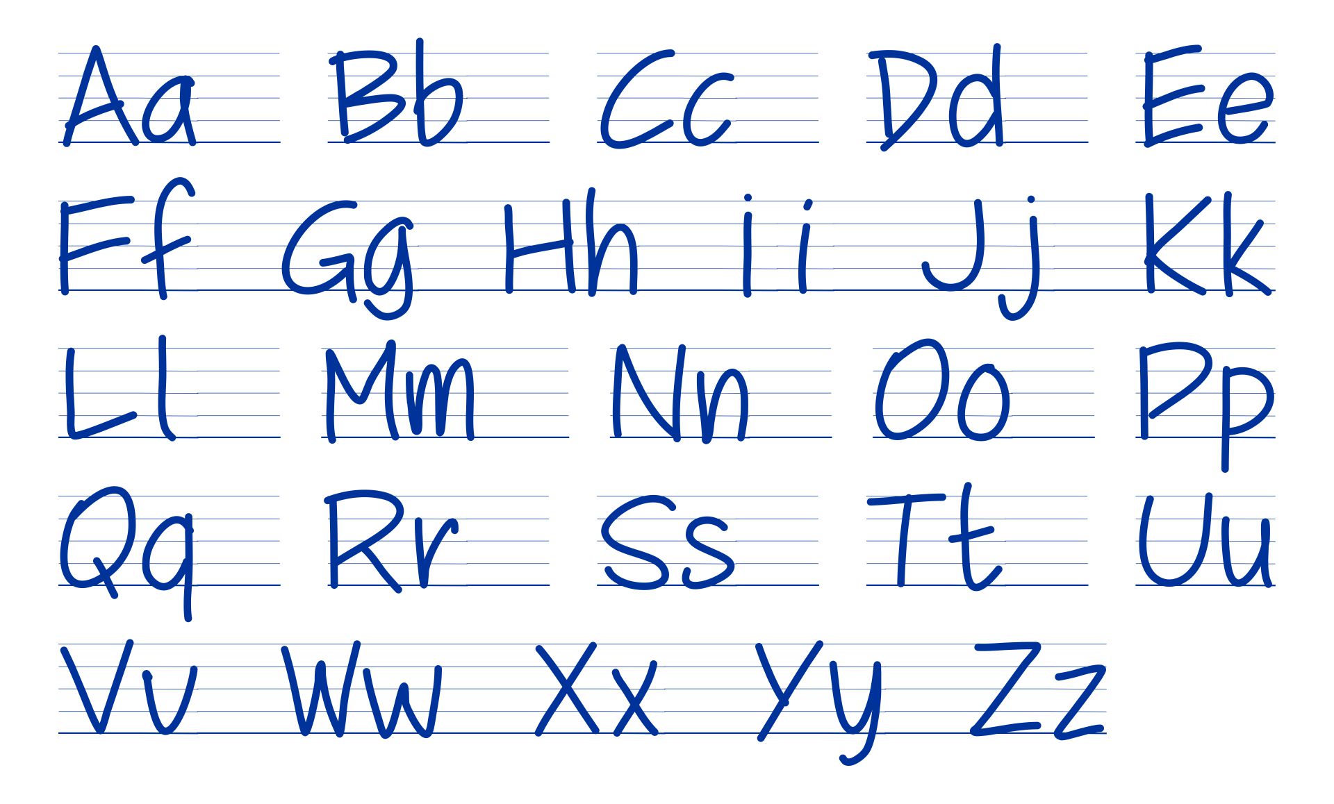 8 Best Images of ZanerBloser Manuscript Alphabet Printable Zaner