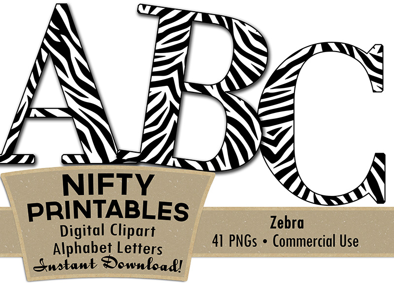 zebra letter clipart - photo #23