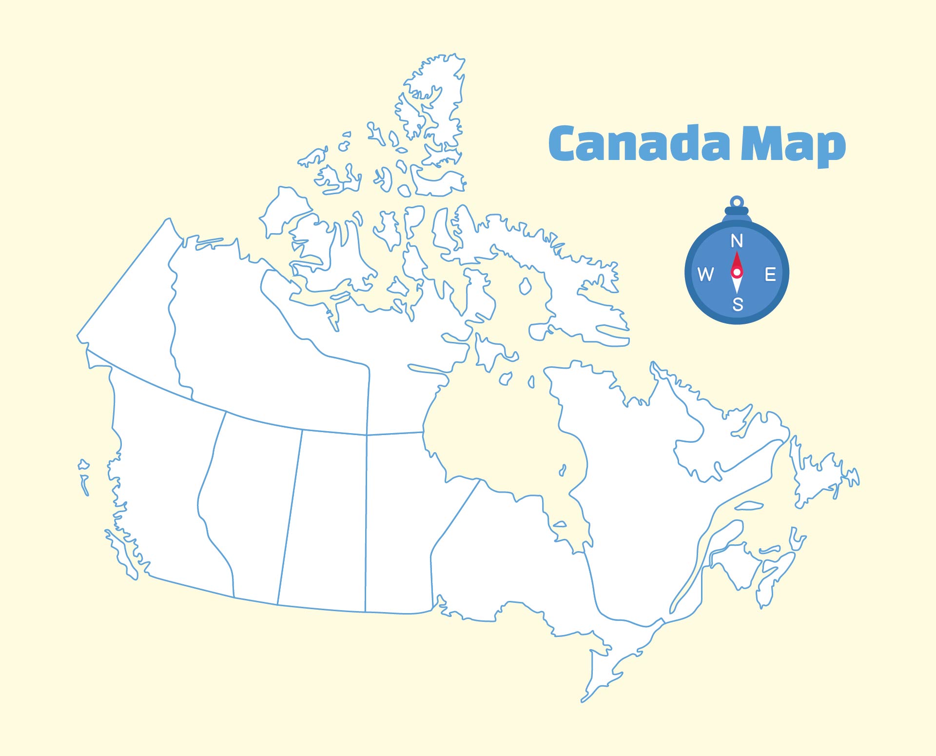 7 Best Images of Printable Outline Maps Of Canada Blank Canada Map