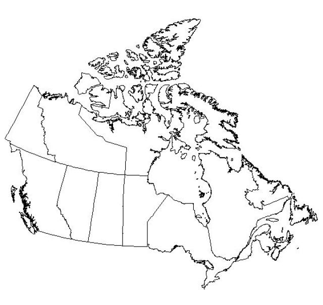 7 Best Images of Printable Outline Maps Of Canada Blank Canada Map