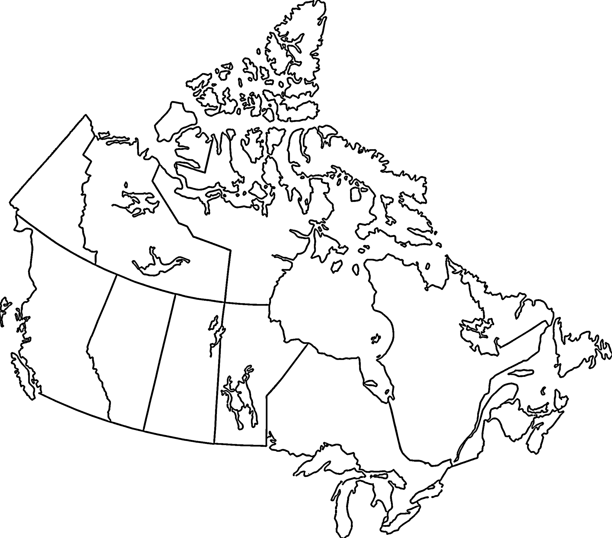 Free Printable Maps Of Canada