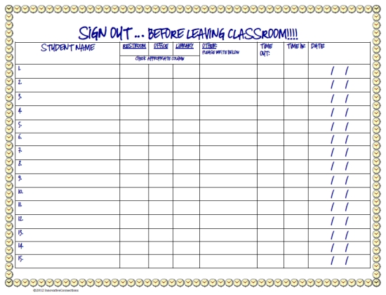 Classroom Sign Template from www.printablee.com