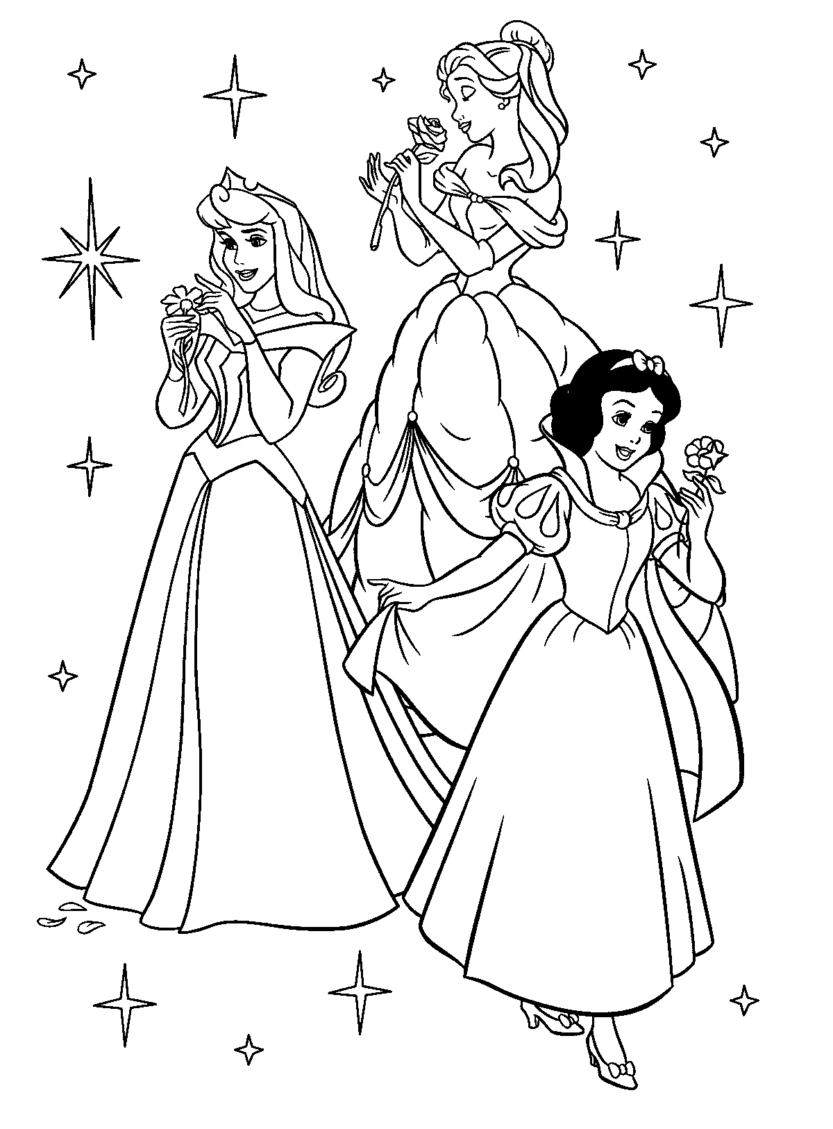 6 Best Images Of Princess Coloring Printables Disney Princess Coloring Pages Disney Princess