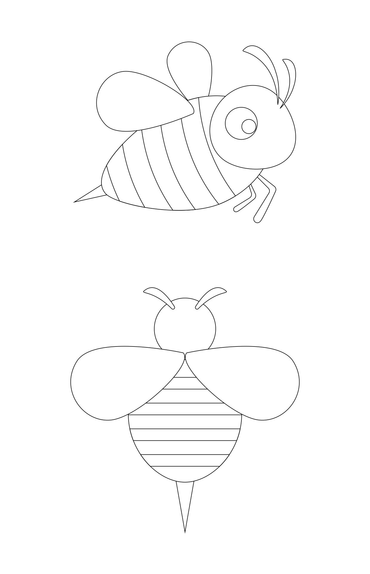 8 Best Images of Printable Animal Shapes Templates Free Bee Templates