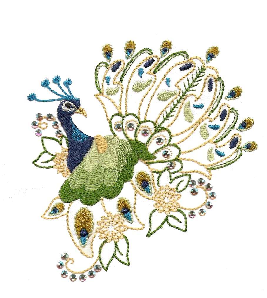 7 Best Images of Free Printable Embroidery Patterns Peacocks Peacock