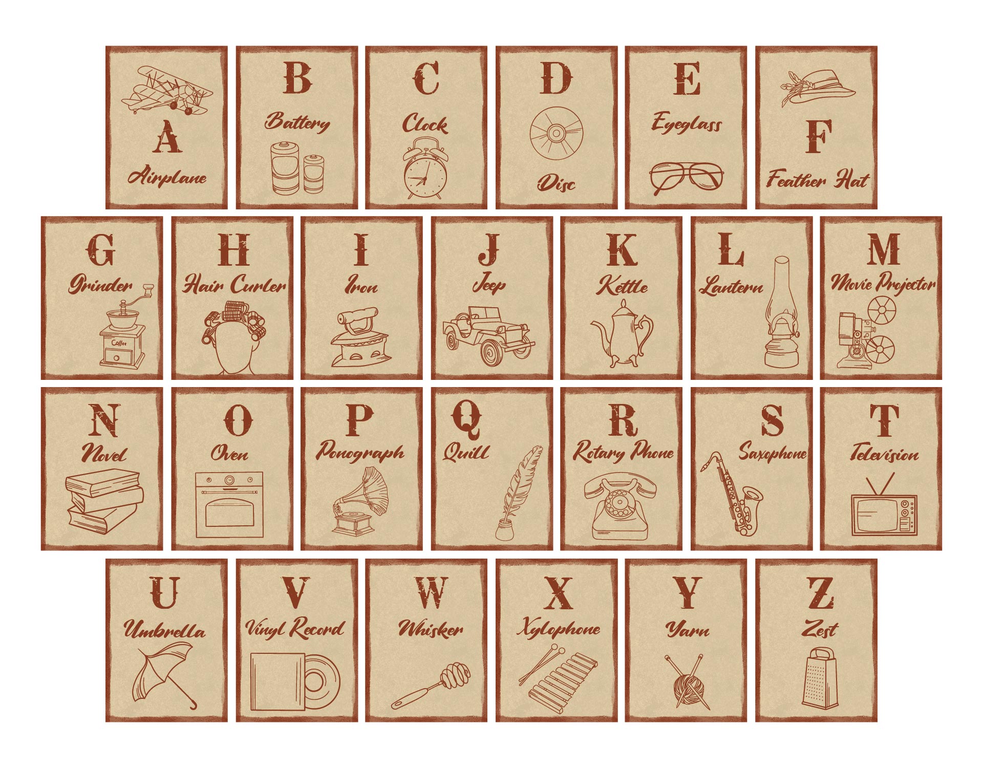free vintage alphabet clip art - photo #13