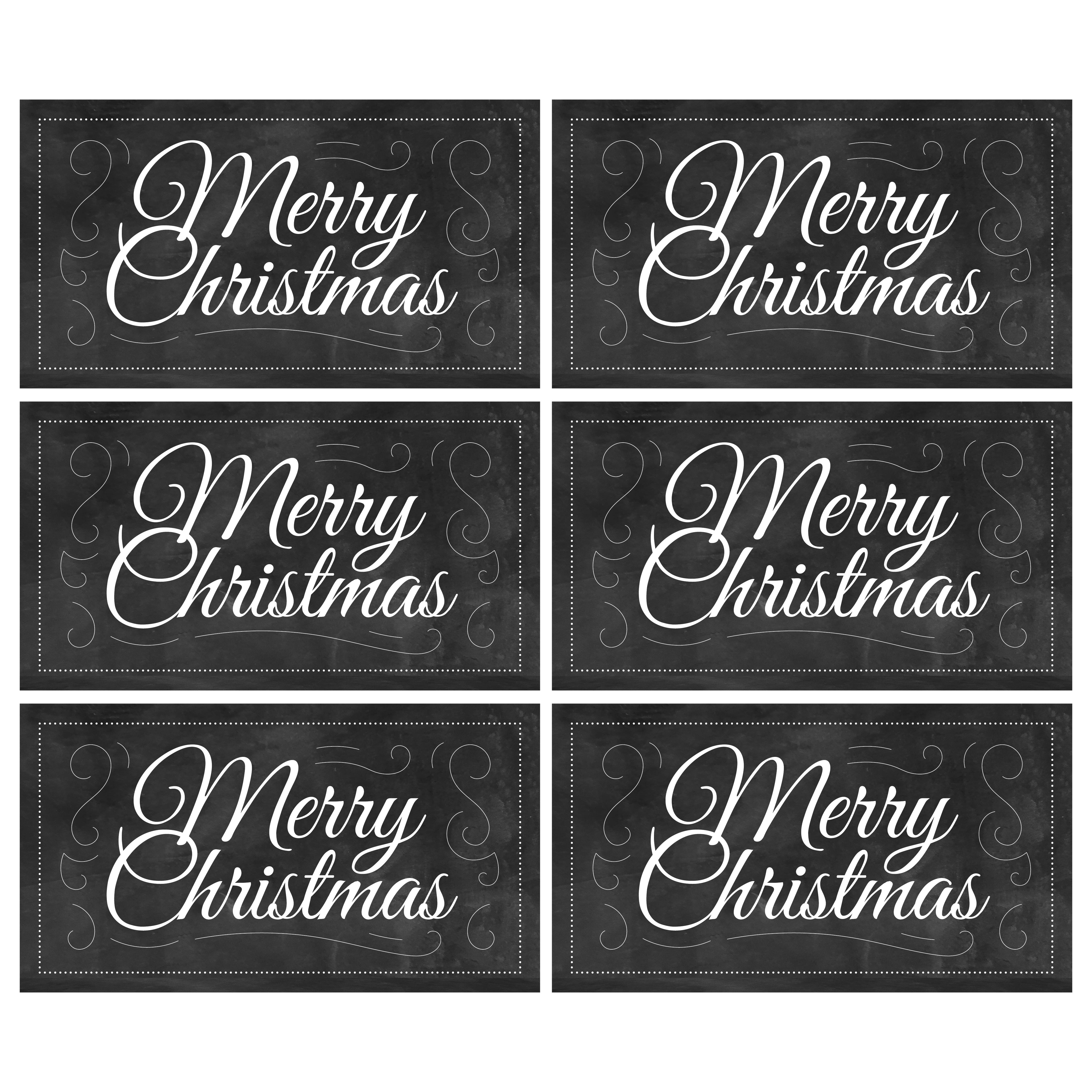 6 Best Images of Free Printable Christmas Gift Tags Black And White