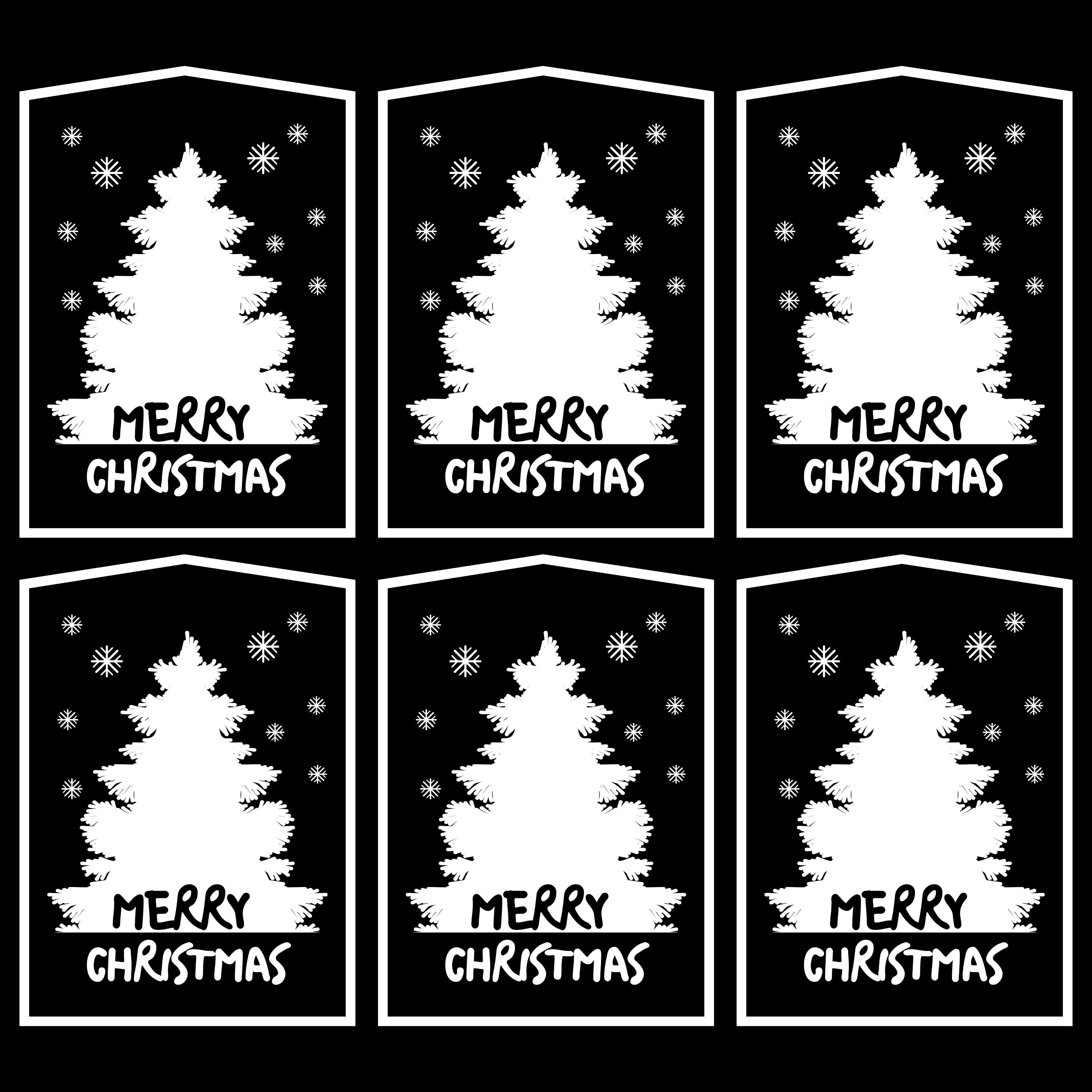 Free Printable Black And White Christmas Tags