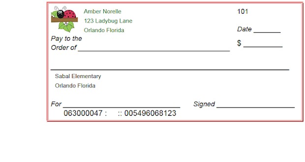 Customizable Blank Check Template