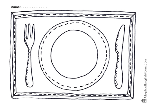 5 Best Images Of Printable Placemats For Preschoolers Kids Placemat 