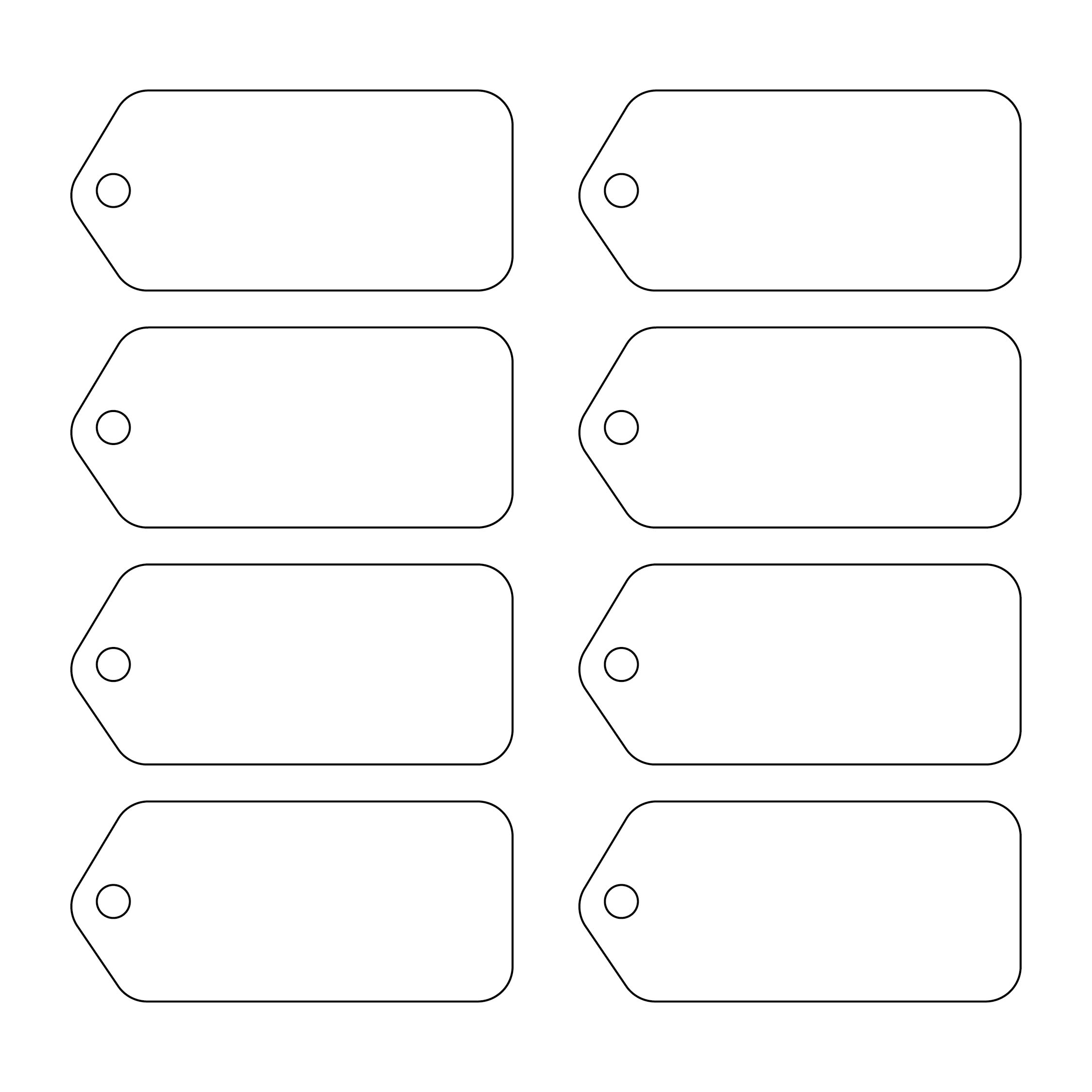 Printable Blank Gift Tags Template - Printable Templates Free