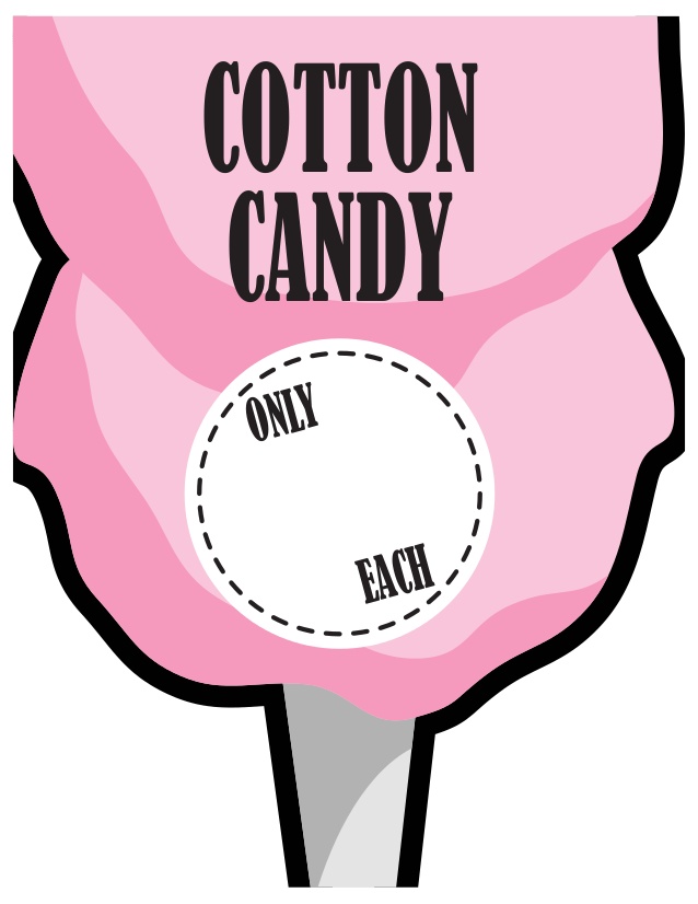 Cotton Candy Sign Printable
