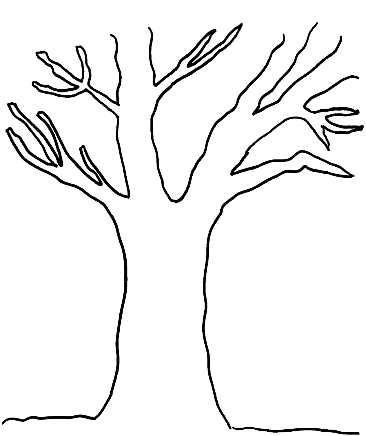 8 Best Images of Printable Trees With No Leaves - Tree with No Leaves