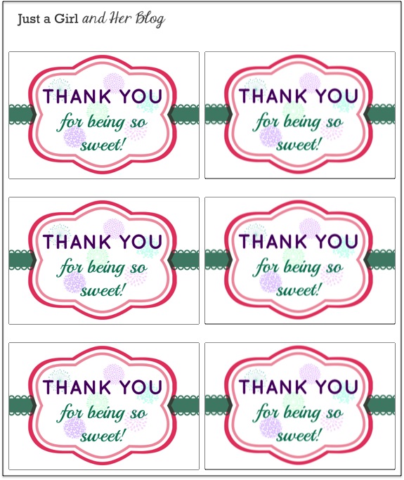 Free Printable Thank You Tags