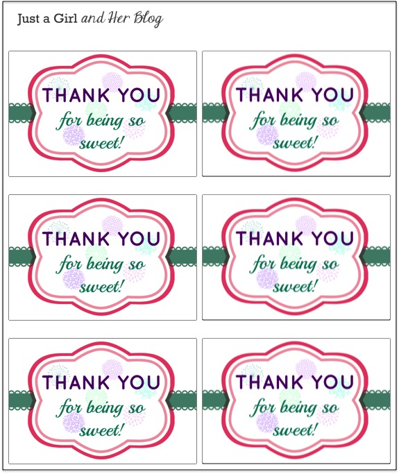 4 Best Images Of Free Printable Thank You From Label Free Printable