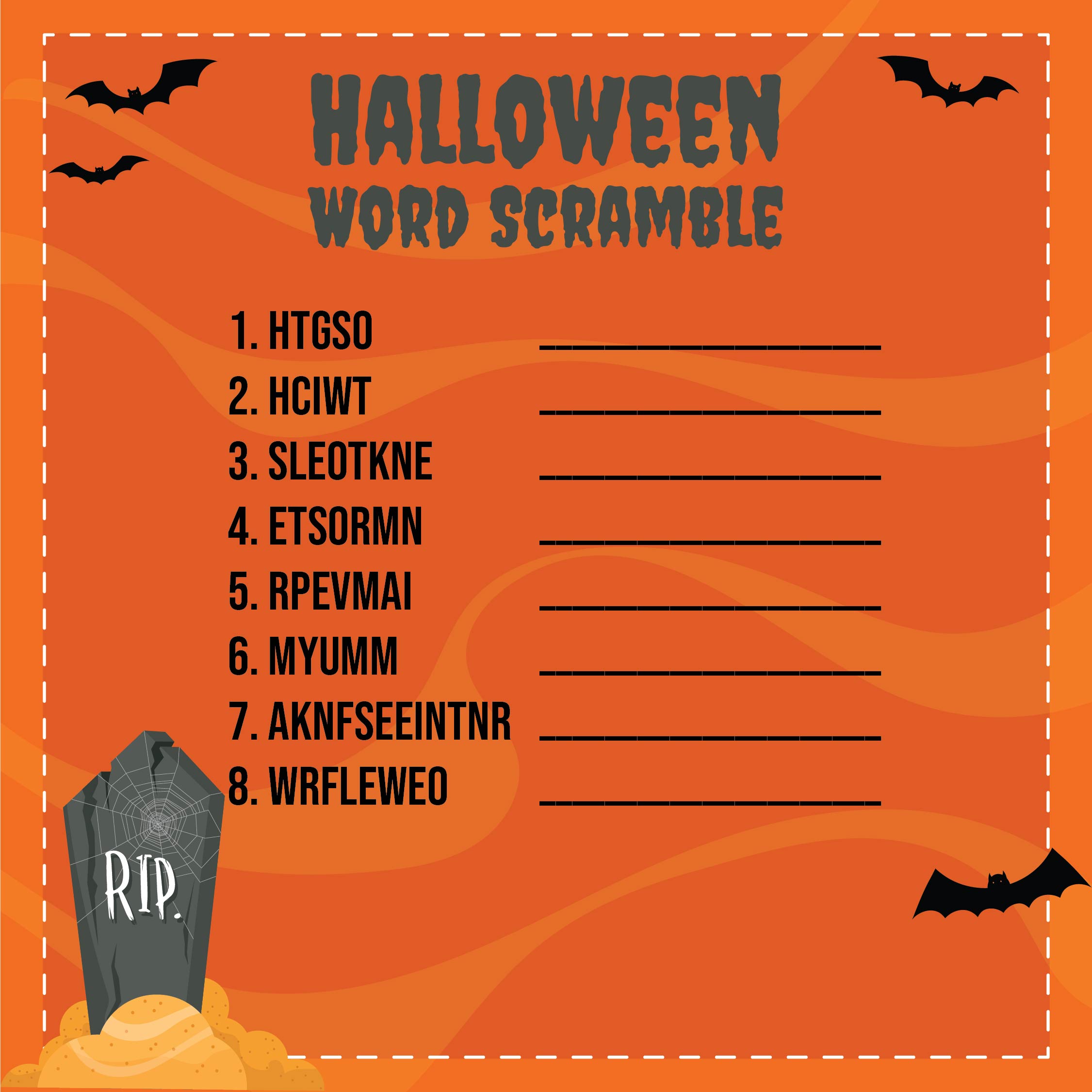 6 Best Images Of Free Printable Halloween Word Games Free Printable