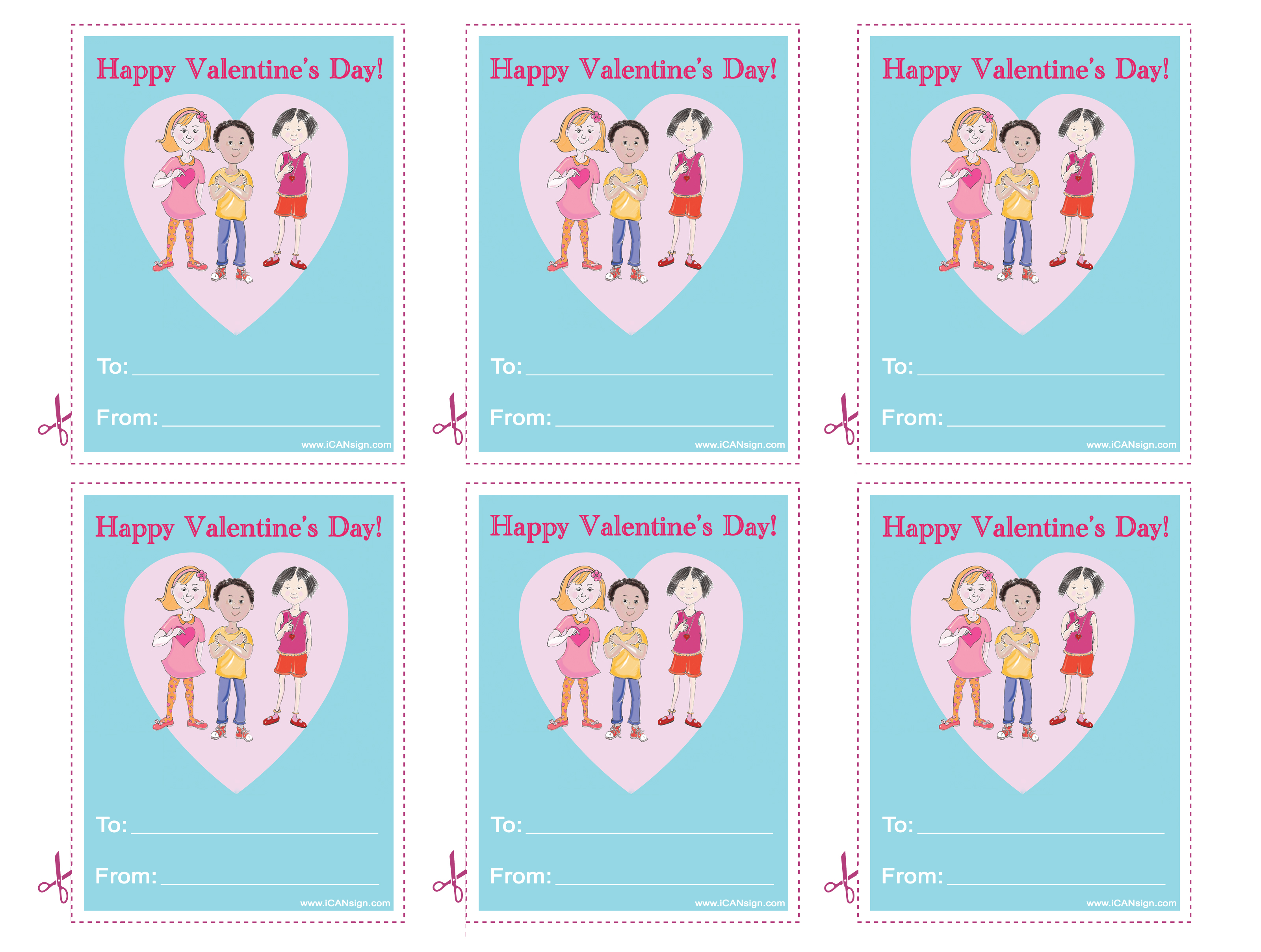 7 Best Images of Free Printable Valentine's Day Sign Language - Happy