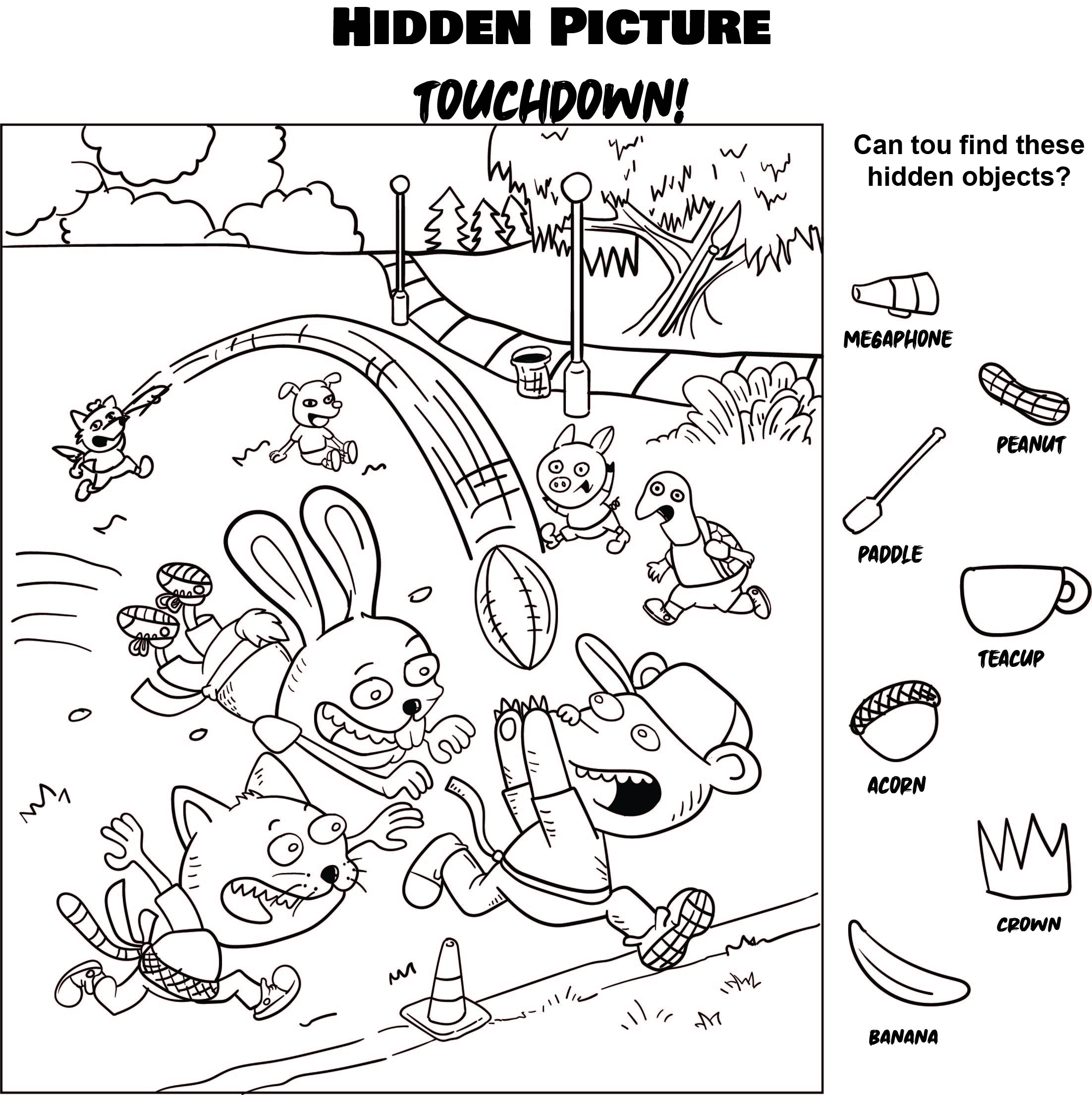 4 Best Images of Highlight Picture Hidden Objects Printable Free
