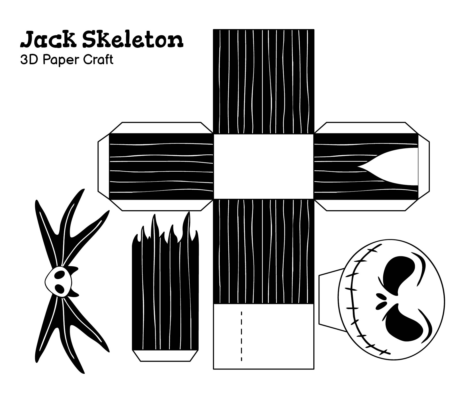 8 Best Images Of 3D Paper Crafts Halloween Printable Printable Halloween Paper Crafts Free 