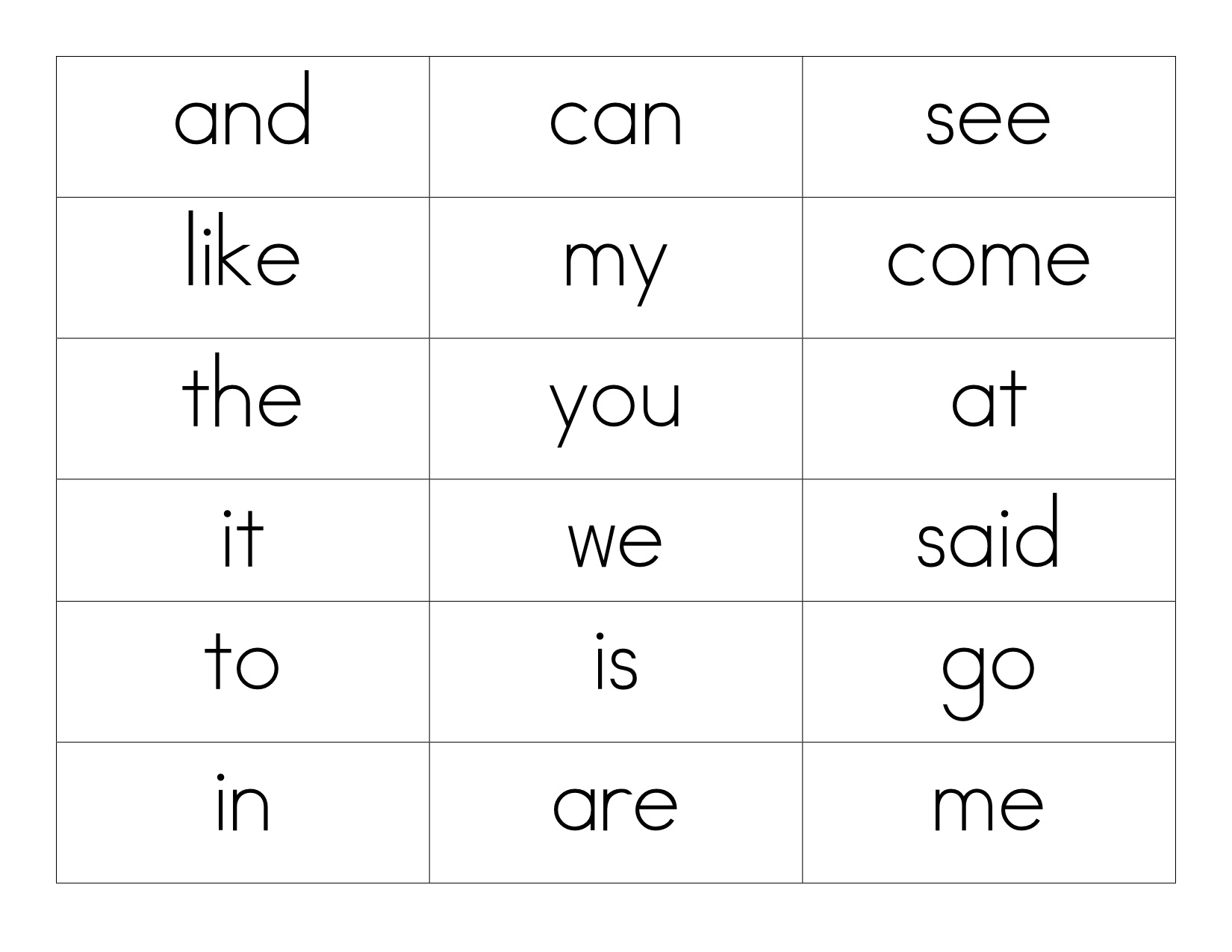2 Best Images of Printable Sight Word Chart - Magic 100 Words List