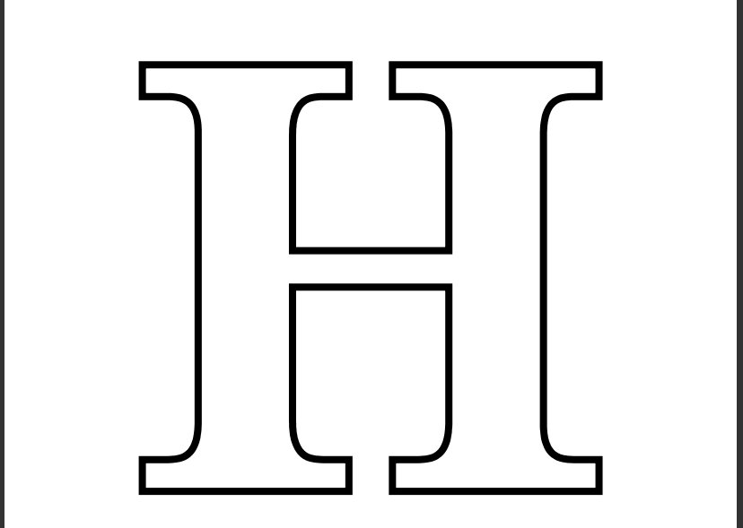 7 Best Images Of Printable Block Letter H Block Letter Stencils