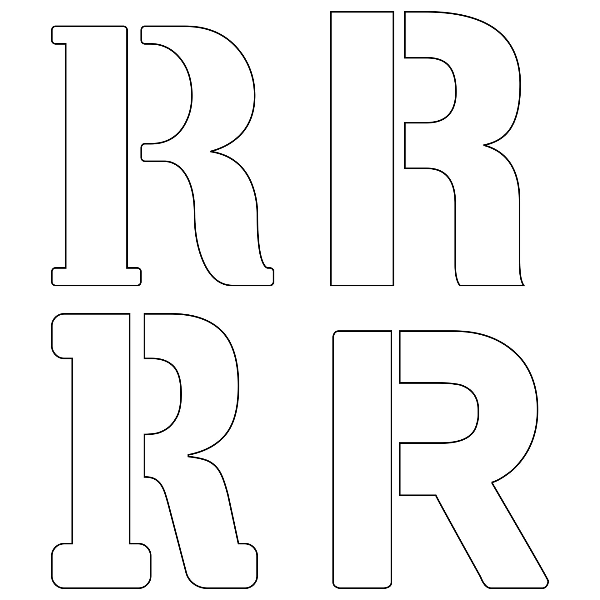 8 Best Images of Letter R Template Printable Free Printable Alphabet