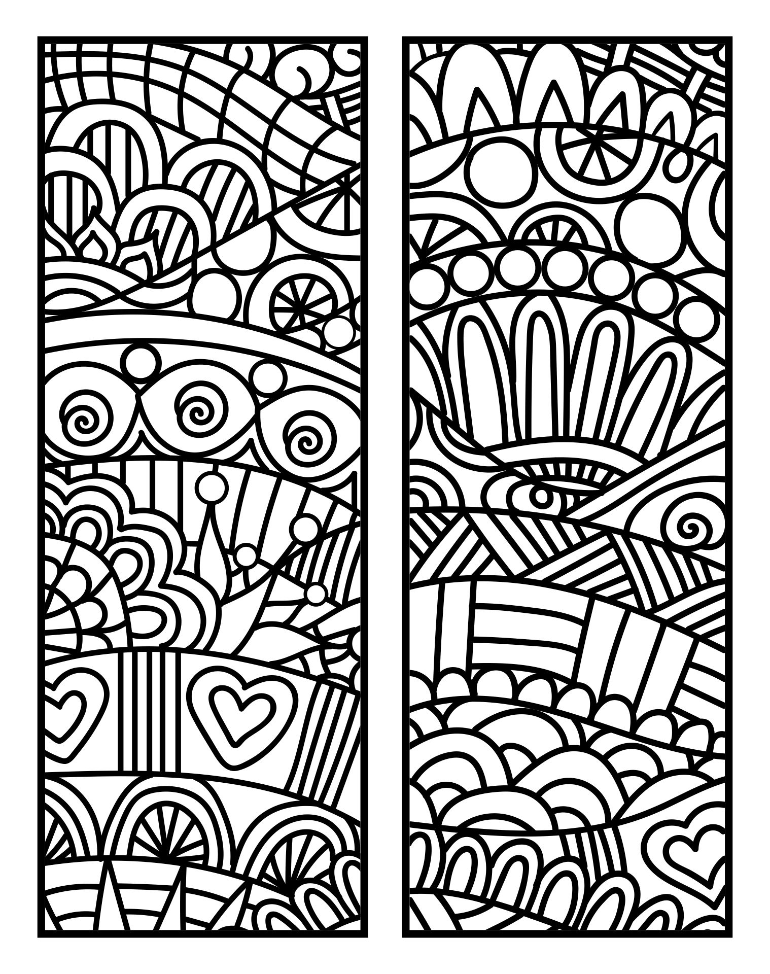 7 Best Images Of Zentangle Free Printables Bookmarks Printable