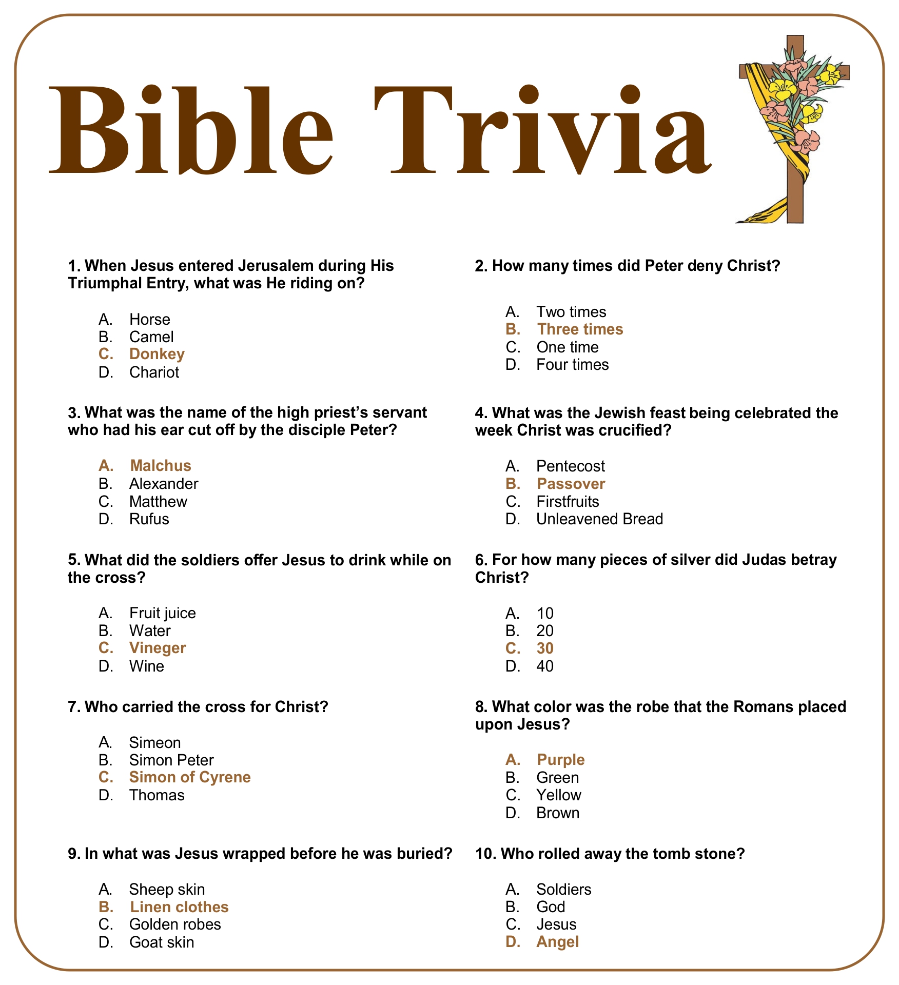 Free Printable Bible Trivia Questions And Answers For Adults