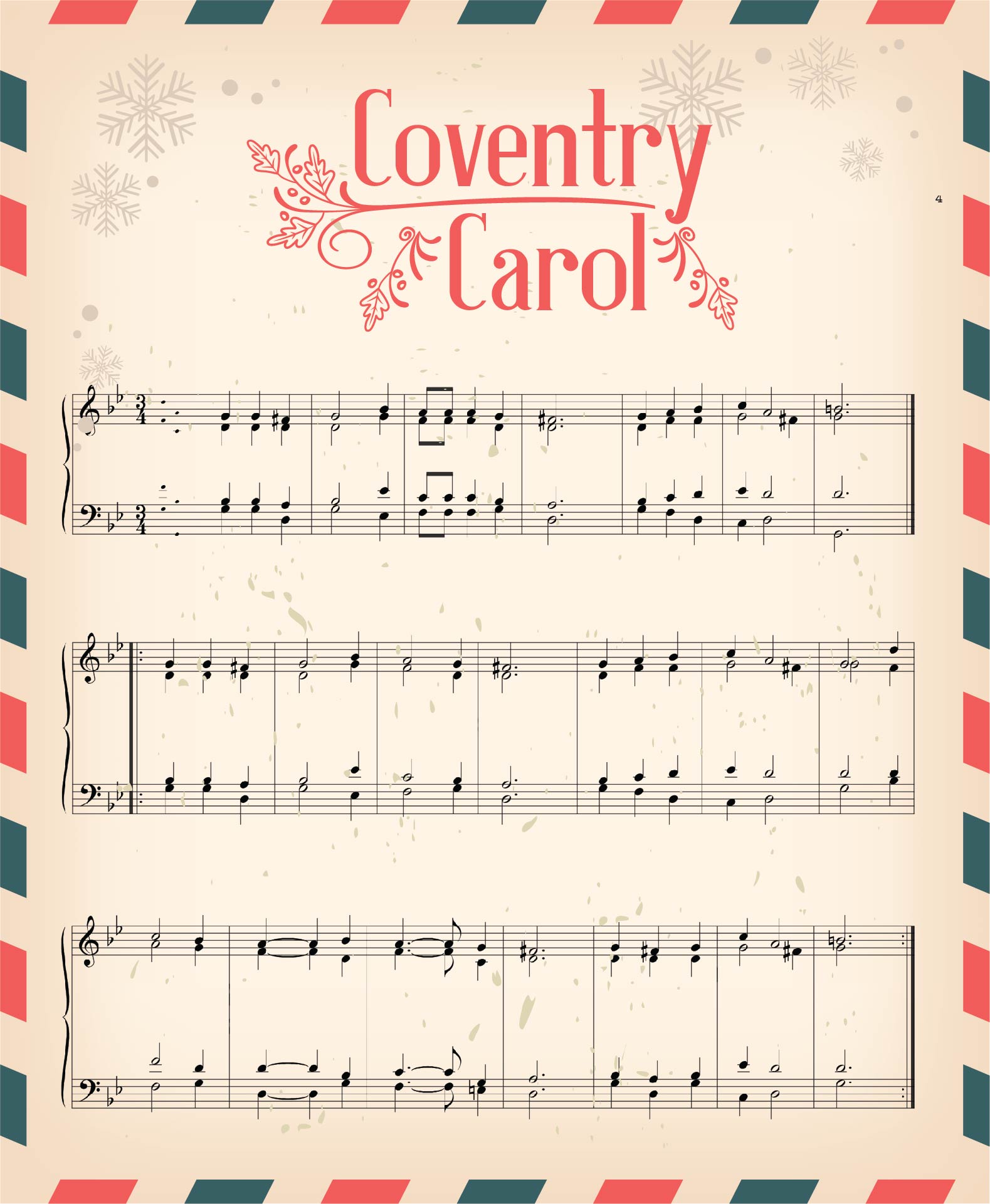 5 Best Images of Free Printable Christmas Sheet Music Printable Vintage Christmas Sheet Music