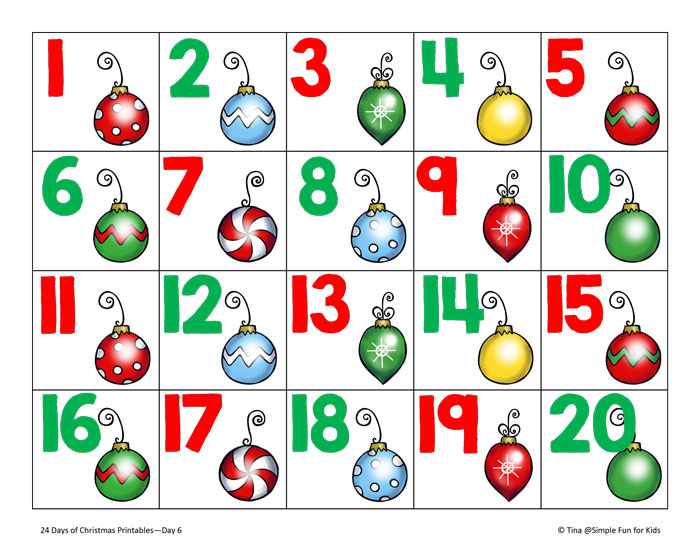 clipart christmas numbers - photo #15