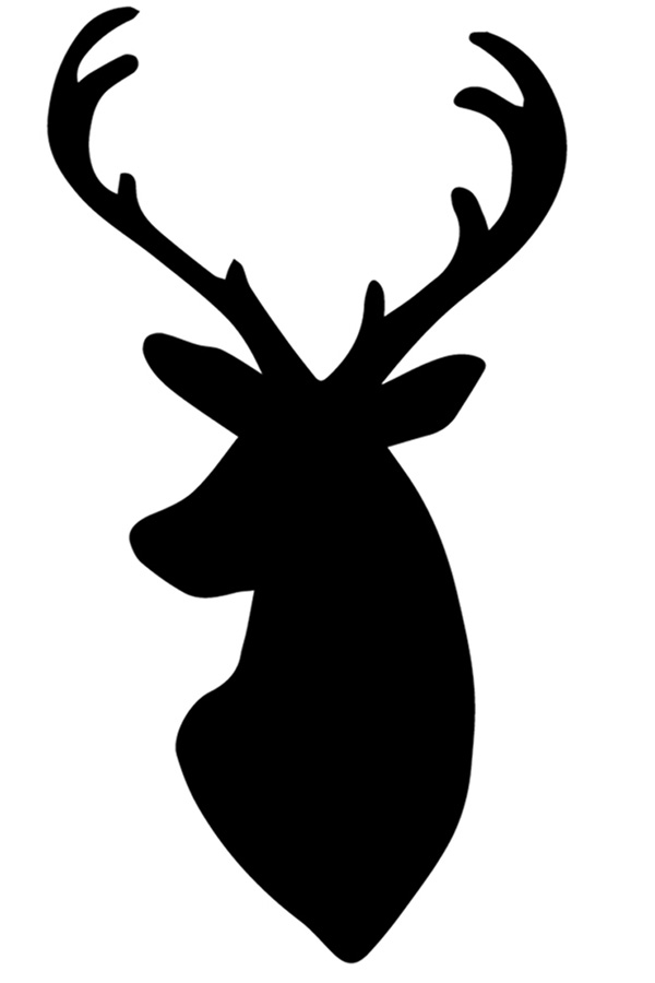 free deer antler silhouette clip art - photo #17