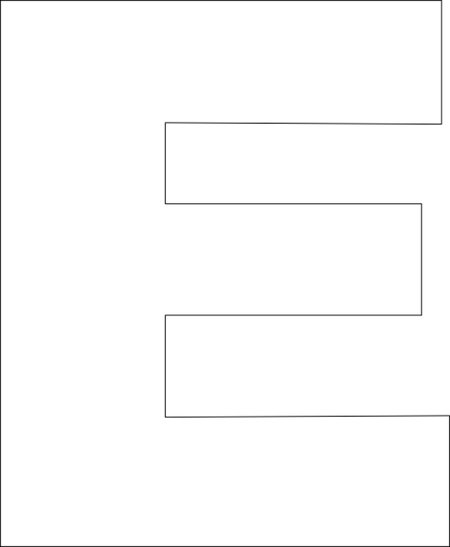 6 Best Images of Free Printable Letter Stencils E Block Letter E