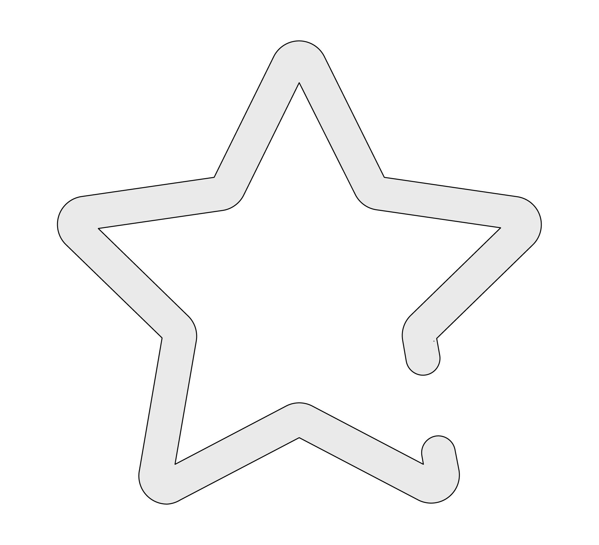 Large Star Printable Template