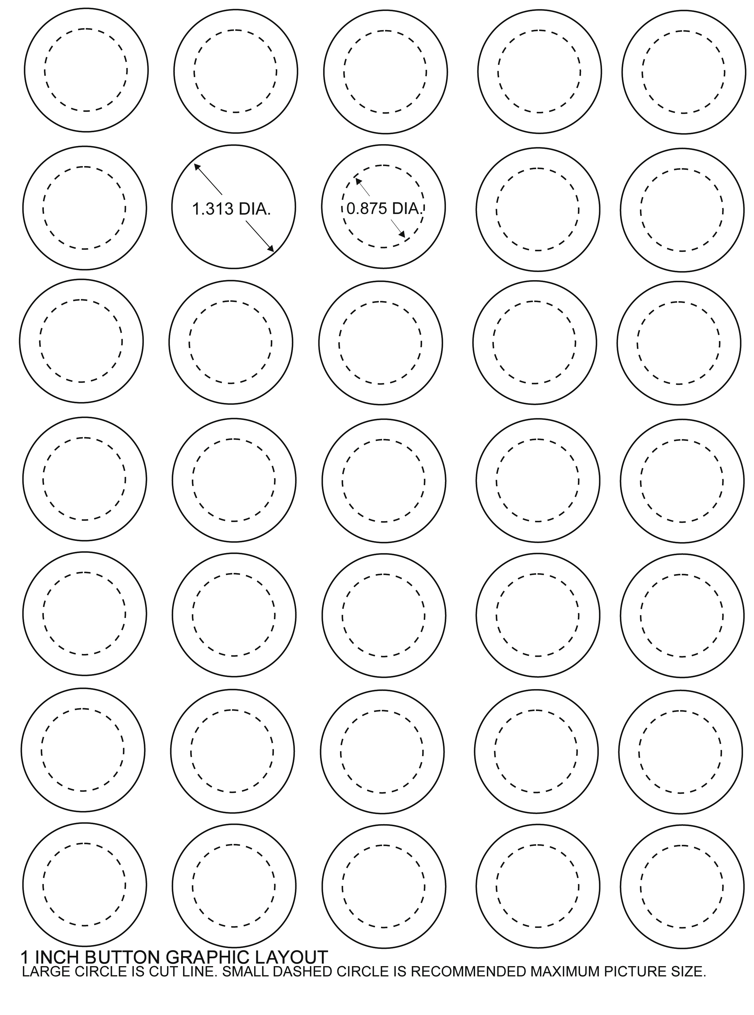 Button Template Printable