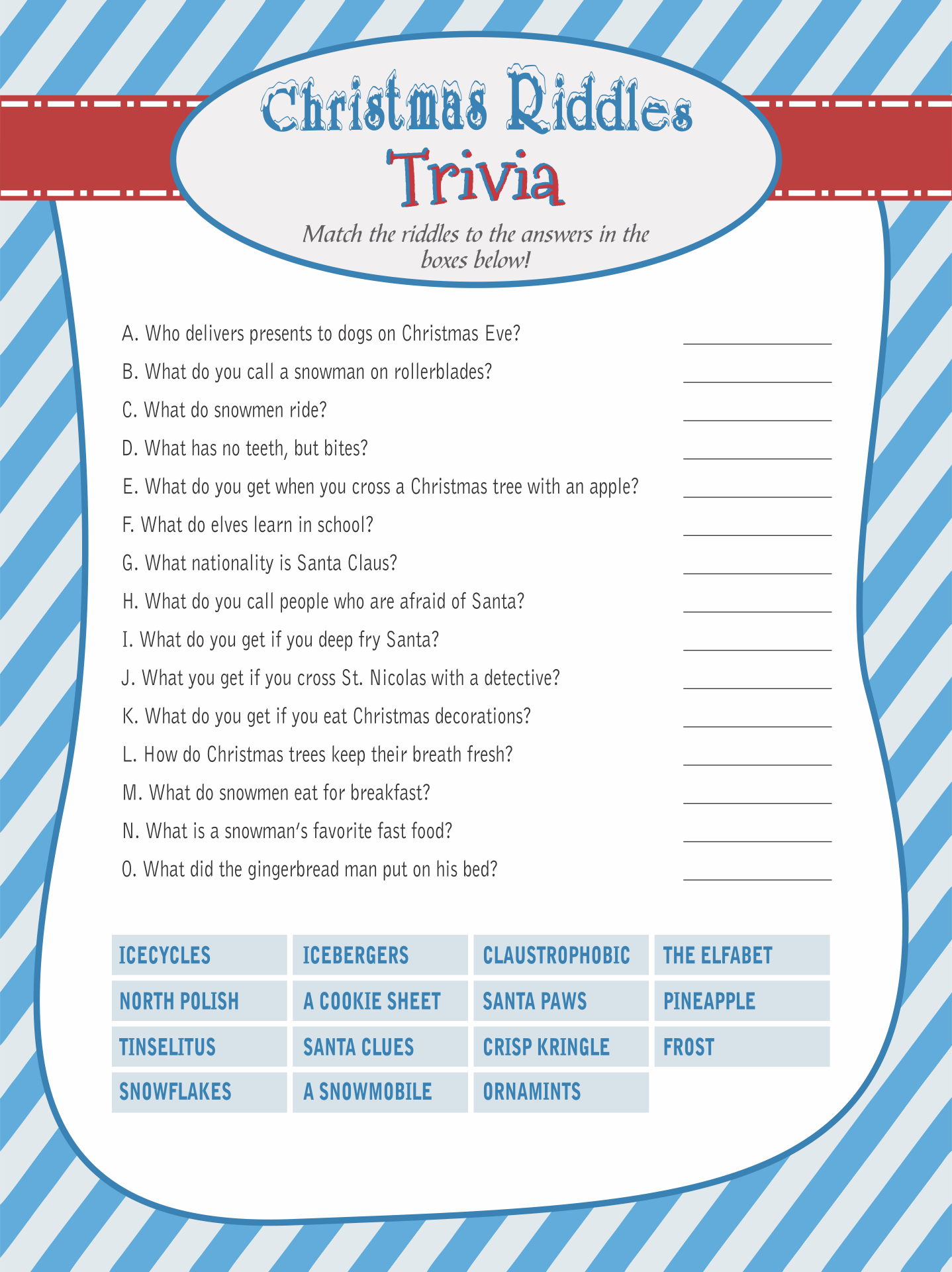 4 Best Images Of Printable Christmas Bible Trivia Christian Christmas Trivia Questions And