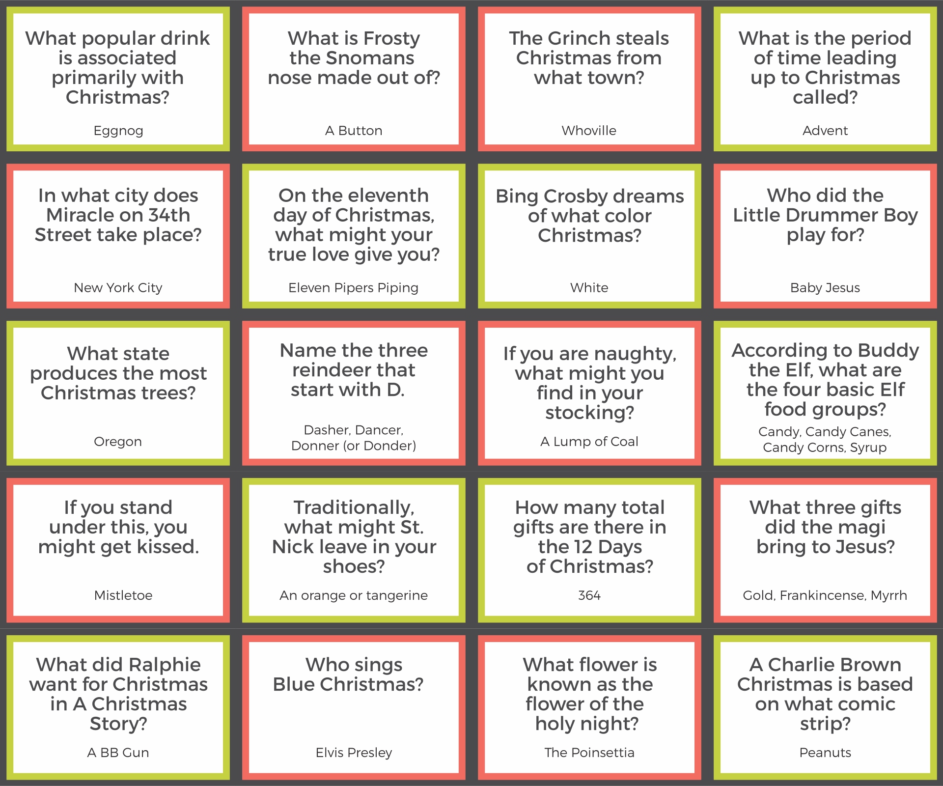 4 Best Images of Printable Christmas Bible Trivia Christian Christmas