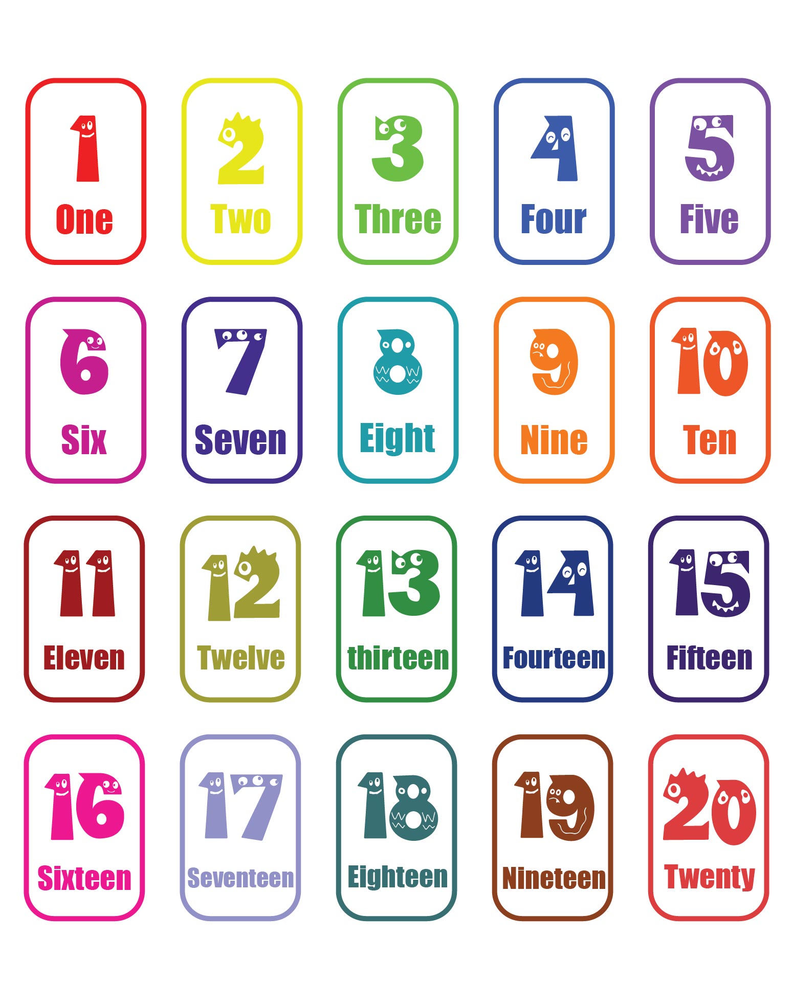 8 Best Images of Printable Number Flash Cards 120 Free