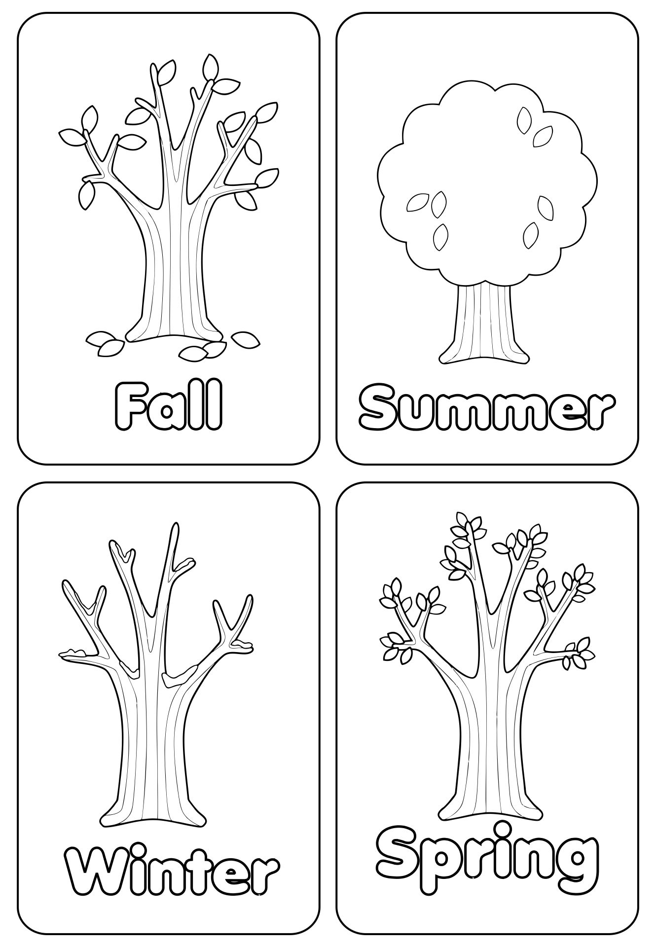 Free Printable 4 Seasons Worksheets