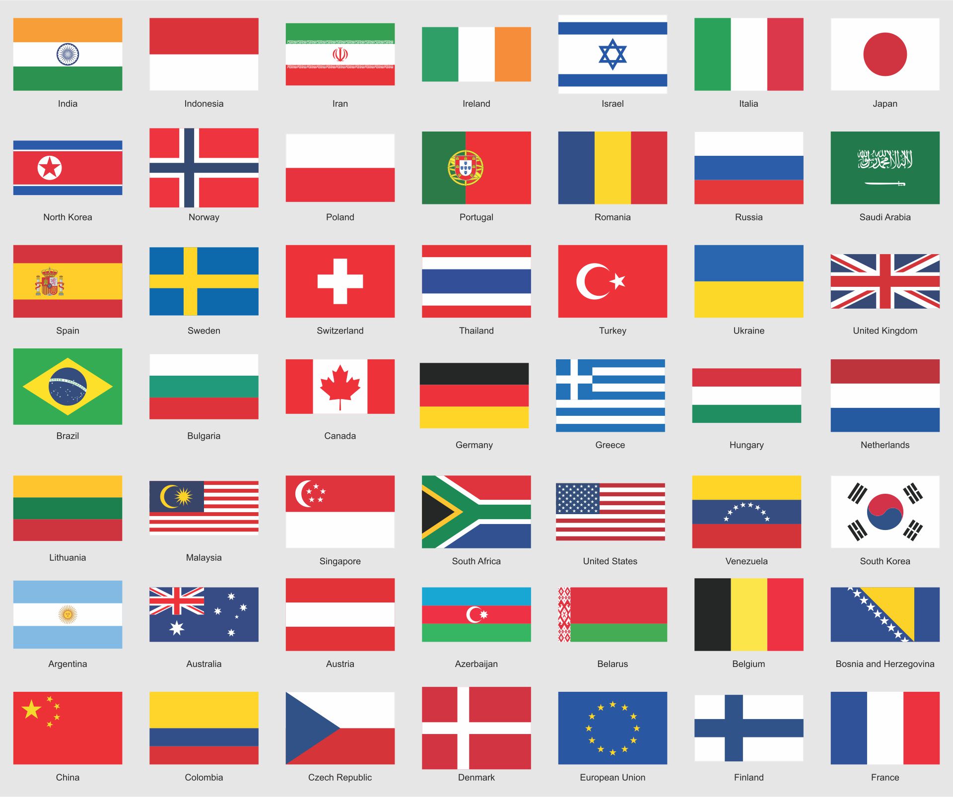 Free Printable Country Flags To Color Pdf